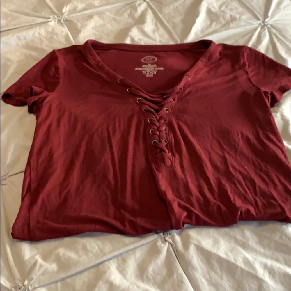 Lace up T-shirt